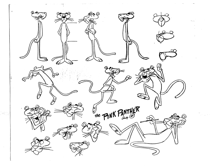 Pink Panther – Model Sheets | Traditional Animation