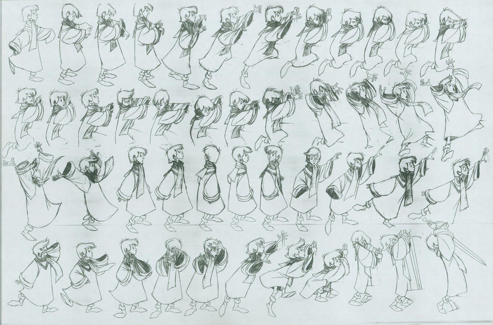 The Sword in the Stone – Model Sheets | Traditional Animation