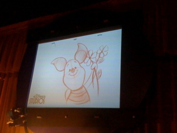 Piglet Drawing at the Animation Academy
