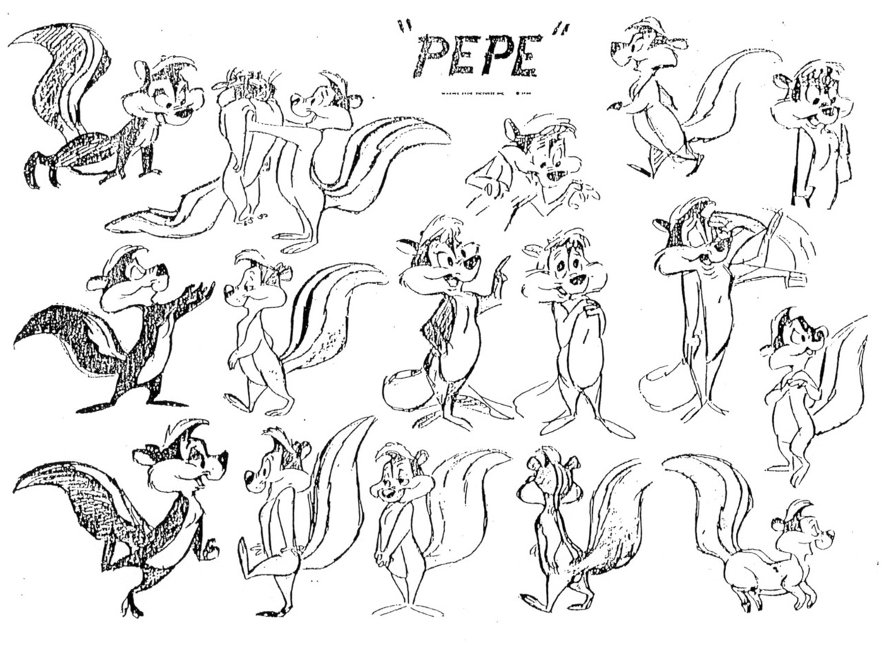 Pepe Le Pew Model Sheets Traditional Animation Pepe Le Pew Model Sheets Traditional Animation