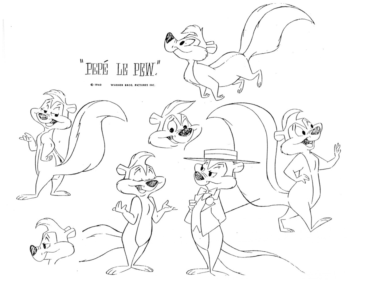 Pepe Le Pew Model Sheets Traditional Animation Pepe Le Pew Model Sheets Traditional Animation