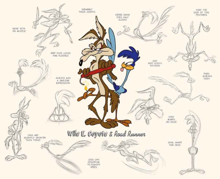 Road Runner – Model Sheets | Traditional Animation
